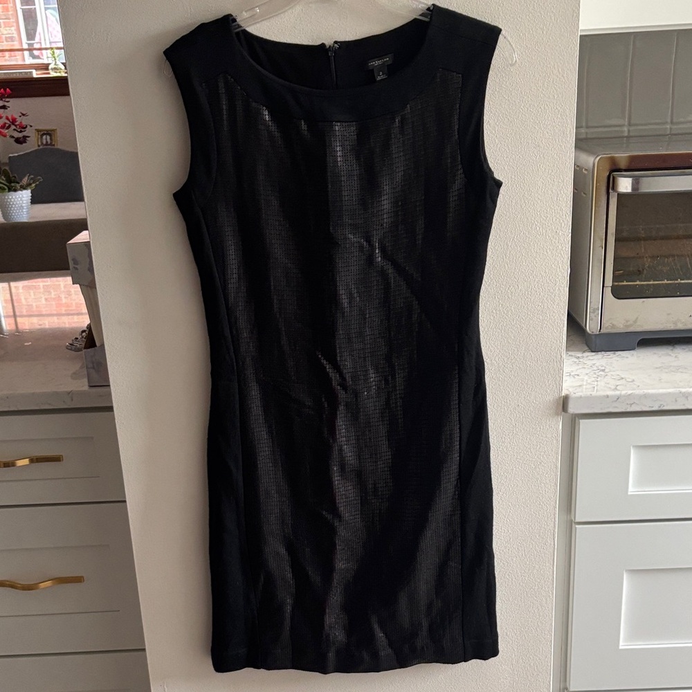 Elegant Ann Taylor Black Sleeveless Dress
